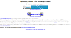 Desktop Screenshot of ophangsysteem-rails.ophangsysteem.com