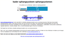 Tablet Screenshot of kader.ophangsysteem.com